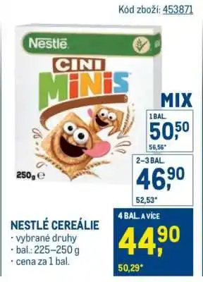 Makro Nestlé cereálie nabídka