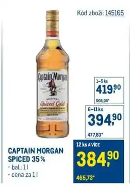 Makro Captain Morgan Spiced 35 % nabídka