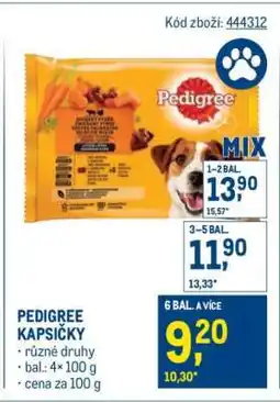 Makro Pedigree kapsičky nabídka