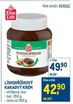 Makro LÍSKOŘÍŠKOVÝ KAKAOVÝ KRÉM nabídka