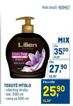 Makro Tekuté mýdlo nabídka