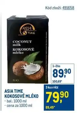 Makro Asia Time Kokosové mléko nabídka