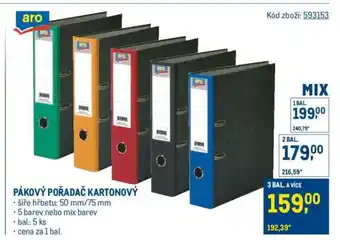 Makro PÁKOVÝ POŘADAČ KARTONOVÝ nabídka