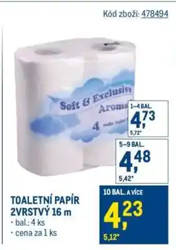 Makro TOALETNÍ PAPÍR 2VRSTVÝ 16 m nabídka
