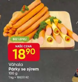 Hruška Váhala Párečky se sýrem nabídka