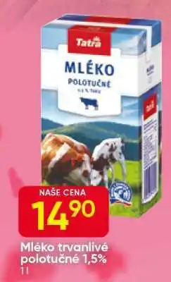 Hruška Mléko trvanlivé polotučné 1,5% nabídka