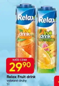Hruška RELAX FRUIT DRINK nabídka