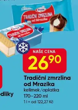 Hruška Tradiční Zmrzlina od Mrazíka nabídka