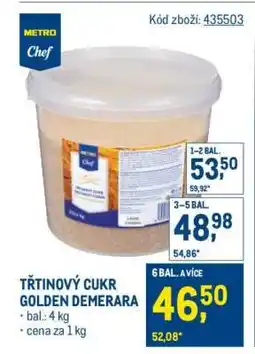 Makro Třtinový cukr Golden Demerara nabídka