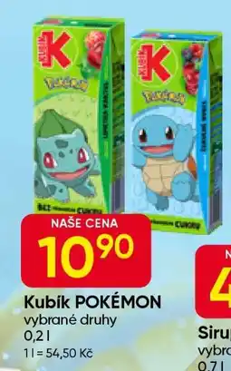 Hruška Kubík Pokémon nabídka