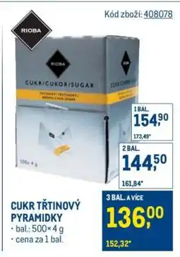 Makro Cukr třtinový pyramidky nabídka