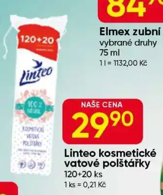 Hruška Linteo kosmetické vatové polštářky nabídka