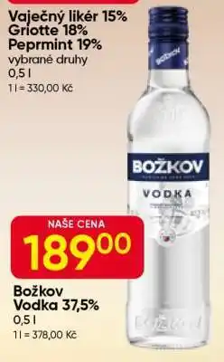 Hruška Božkov Vodka 37,5 % nabídka