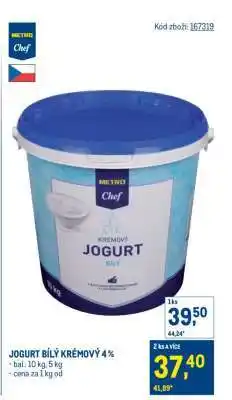Makro JOGURT BÍLÝ KRÉMOVÝ 4 % nabídka