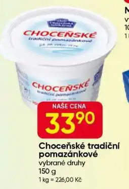 Hruška Choceňské tradiční pomazánkové nabídka