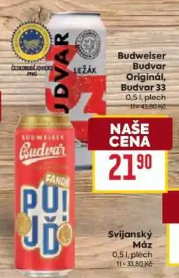 Billa Budweiser Budvar Original Budvar 33 nabídka