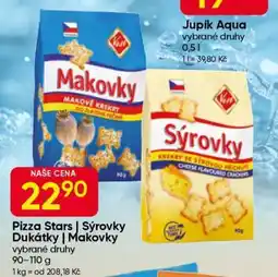 Hruška Pizza Stars | Sýrovky Dukátky | Makovky nabídka