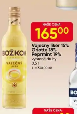 Hruška Božkov Vaječný likér nabídka