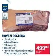 Makro Hovězí roštěná nabídka