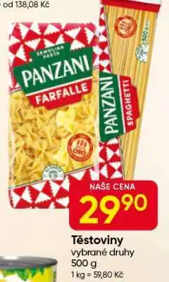 Hruška Těstoviny nabídka