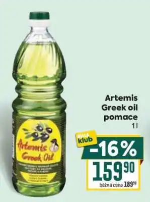 Billa Artemis Greek oil Pomace nabídka