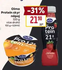 Billa Olma Protein skyr nápoj nabídka