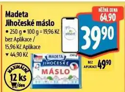 Albert Madeta Jihočeské máslo nabídka