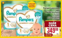 Billa Pampers Premium Care Plenky newborn nabídka