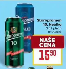 Billa Staropramen 10, Nealko nabídka