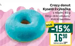 Billa Crazy donut Kyselá žvýkačka nabídka
