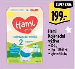 Albert Hami kojenecká výživa nabídka