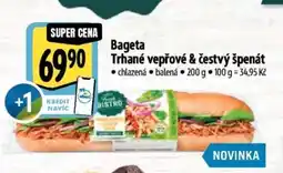 Albert Bageta Trhané vepřové & čerstvý špenát nabídka