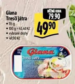 Albert Giana Tresčí játra • nabídka