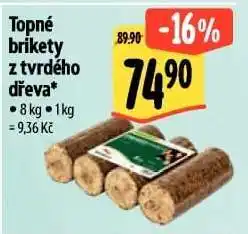 Albert Topné brikety z tvrdého dřeva nabídka