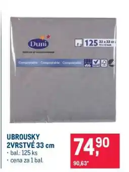Makro UBROUSKY 2VRSTVÉ 33 cm nabídka