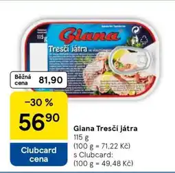 Tesco Giana Tresčí játra • nabídka