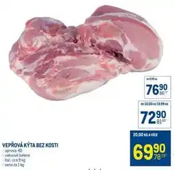 Makro Vepřová kýta bez kosti nabídka