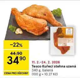 Tesco Tesco Kuřecí stehna uzená nabídka