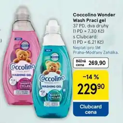 Tesco Coccolino Wonder Wash Prací gel nabídka