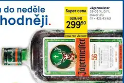 Tesco Jägermeister nabídka