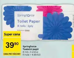 Tesco Springforce Toaletní papír nabídka