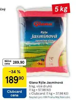 Tesco GIANA RÝŽE JASMÍNOVÁ nabídka