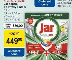 Tesco Jar Kapsle do myčky nádobí nabídka