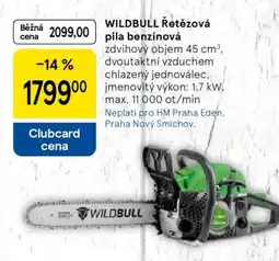 Tesco Wildbull Řetězová pila benzínová nabídka