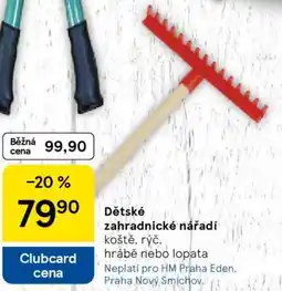 Tesco Dětské zahradnické nářadí nabídka