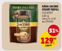 Penny Market Káva Jacobs Velvet Refill nabídka
