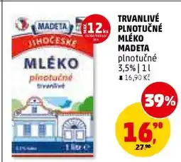Penny Market TRVANLIVÉ PLNOTUČNÉ MLÉKO MADETA nabídka