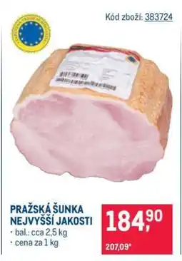 Makro Pražská šunka nejvyšší jakosti nabídka