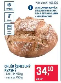 Makro CHLÉB ŘEMESLNÝ KVASNÝ nabídka