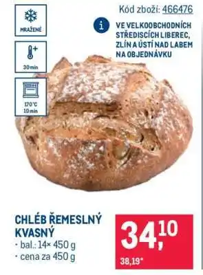 Makro CHLÉB ŘEMESLNÝ KVASNÝ nabídka